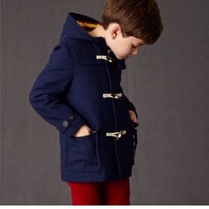 Mini Boden Wool Peacoat